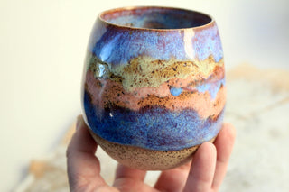 Sunset Handmade Ceramic Mug - Functional Pottery Artwork for Coffee Lovers