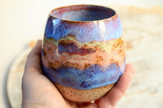 Sunset Handmade Ceramic Mug - Functional Pottery Artwork for Coffee Lovers