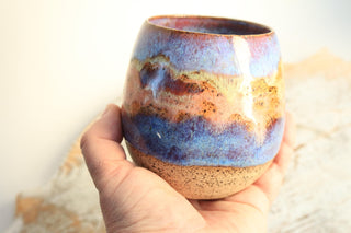 Sunset Handmade Ceramic Mug - Functional Pottery Artwork for Coffee Lovers