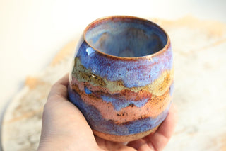 Sunset Handmade Ceramic Mug - Functional Pottery Artwork for Coffee Lovers