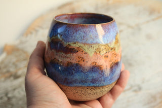 Sunset Handmade Ceramic Mug - Functional Pottery Artwork for Coffee Lovers