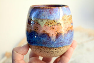 Sunset Handmade Ceramic Mug - Functional Pottery Artwork for Coffee Lovers