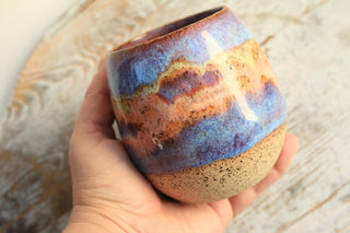 Sunset Handmade Ceramic Mug - Functional Pottery Artwork for Coffee Lovers