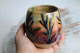 Sunset Handmade Ceramic Mug - Functional Pottery Artwork for Coffee Lovers