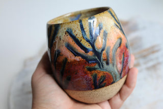 Sunset Handmade Ceramic Mug - Functional Pottery Artwork for Coffee Lovers