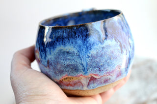 Hand Painted Ceramic Art Mug, Unique Gift for Coffee Lovers, One-of-a-Kind Artwork, Unique Gift