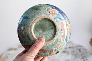 Unique Handmade Japanese style tea bowl - Functional Pottery Artwork for Matcha style lovers.