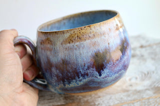 Hand Painted Sunset Art Mug, Unique Gift for Coffee Lovers, One-of-a-Kind Artwork, Unique Gift